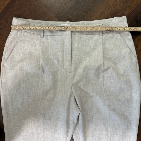 Abercrombie & Fitch Curve Love Quinn Tailored Straight Dress Pant Oatmeal 33/16 - Picture 4 of 9
